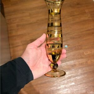Vintage Gold rimmed Vase